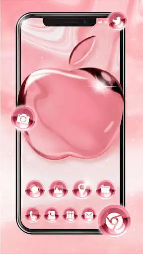 Play Pink Rose Gold Launcher Theme Live HD Wallpaper  and enjoy Pink Rose Gold Launcher Theme Live HD Wallpaper with UptoPlay
