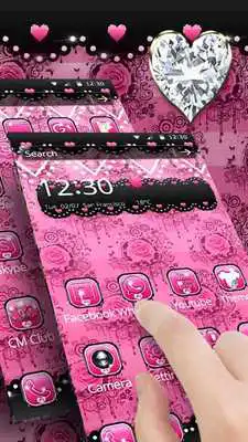 Play Pink Rose Lace Theme