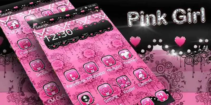 Play Pink Rose Lace Theme