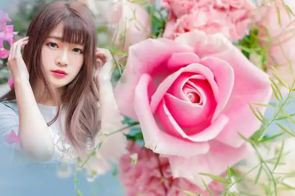 Play Pink Rose Photo Frame