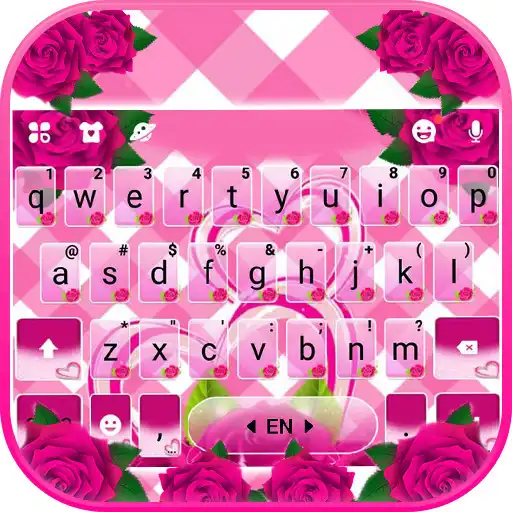 Free play online Pink Roses Keyboard Theme APK