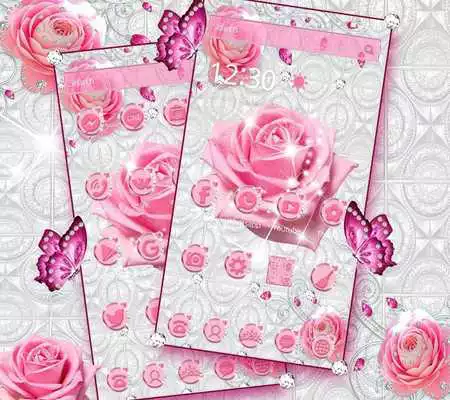 Play Pink Rose Sparkling Diamond Theme