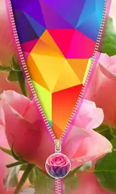 Play Pink Roses Zipper Lock