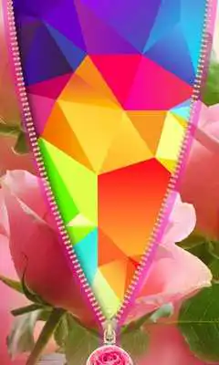Play Pink Roses Zipper Lock