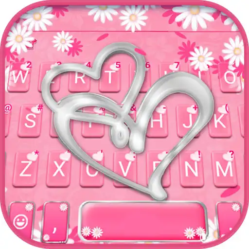 Play Pink Silver Heart Keyboard Theme APK Play Pink Silver Heart Keyboard Theme APK