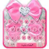 Free play online Pink Silver Luxury Bow Keyboard APK