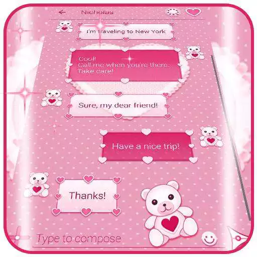 Play Pink SMS Themes APK