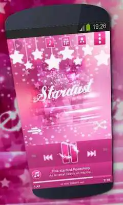 Play Pink stardust Poweramp Skin