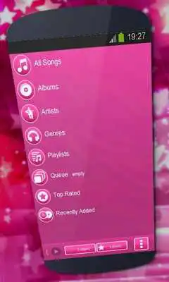 Play Pink stardust Poweramp Skin