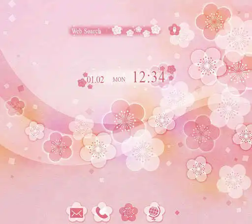 Play APK pink Theme Japanese Floral  and enjoy pink Theme Japanese Floral with UptoPlay jp.co.a_tm.android.plus_hatuharubaika