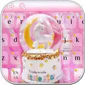 Free play online Pink Unicorn Crystal Ball Keyboard APK Free play online Pink Unicorn Crystal Ball Keyboard APK