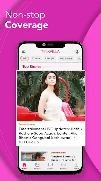 Play Pinkvilla-Bollywood,KPop,Reels as an online game Pinkvilla-Bollywood,KPop,Reels with UptoPlay