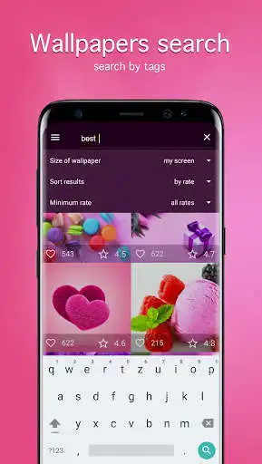 Play Pink Wallpapers PRO as an online game Pink Wallpapers PRO with UptoPlay