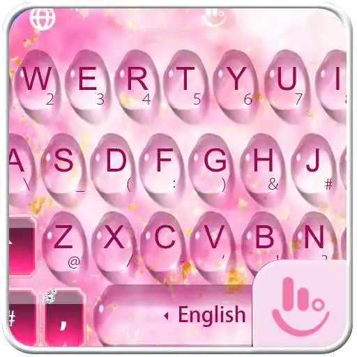 Free play online Pink Water Sakura Keyboard Theme  APK