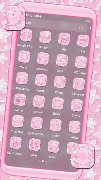 Play Pink White Flower Theme