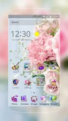 Play Pink White Flower Theme