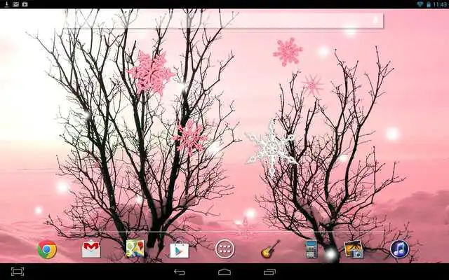 Play Pink Winter Live Wallpaper
