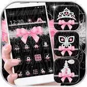 Free play online Pink Zebra Bow Feather Theme APK