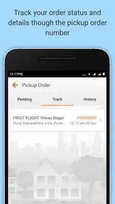 Play Pique: courier tracking pickup