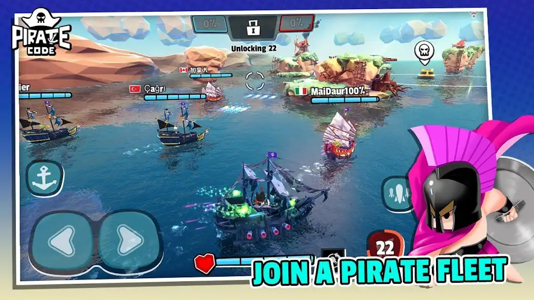 Play Pirate Code - PVP Battles at Sea as an online game Pirate Code - PVP Battles at Sea with UptoPlay