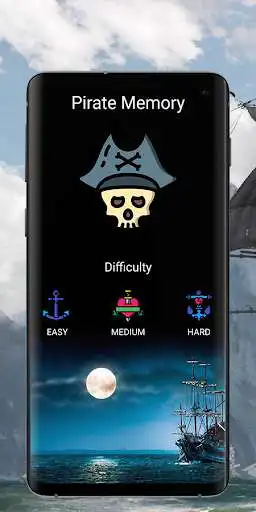 Play Pirate memory - puzzle memory game for all ages as an online game Pirate memory - puzzle memory game for all ages with UptoPlay