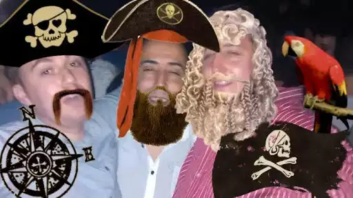 Play Pirates photo stickers
