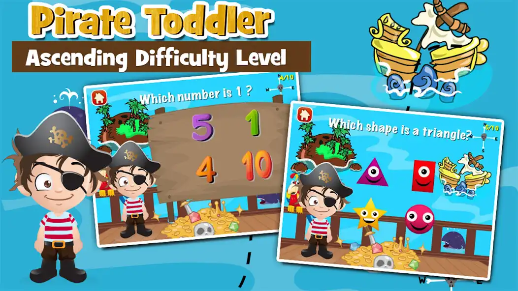 Play Pirate Toddler Kids Games Full as an online game Pirate Toddler Kids Games Full with UptoPlay