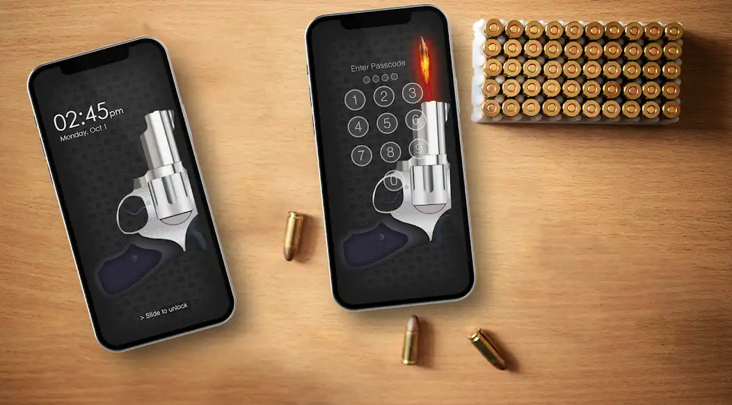 Play Pistol Fire Lock Screen as an online game Pistol Fire Lock Screen with UptoPlay