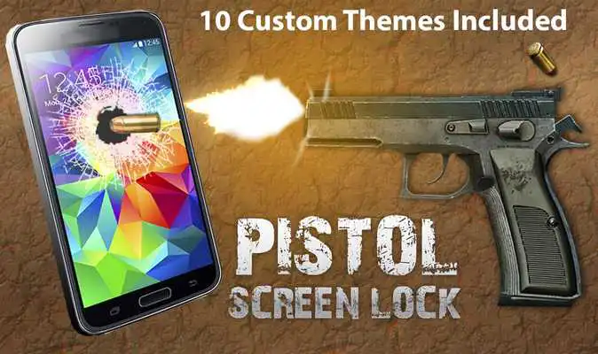 Play pistol shooting screen lock