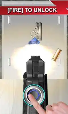 Play pistol shooting screen lock