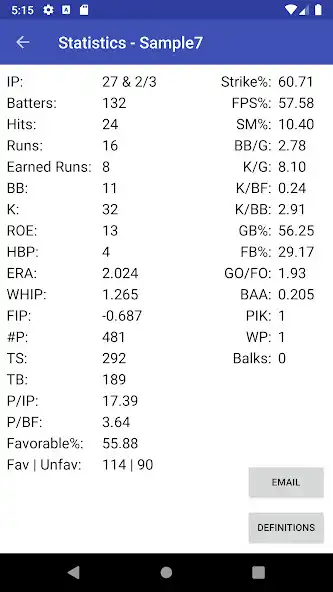 Play Pitching Counter / Stats Tracker Pro as an online game Pitching Counter / Stats Tracker Pro with UptoPlay
