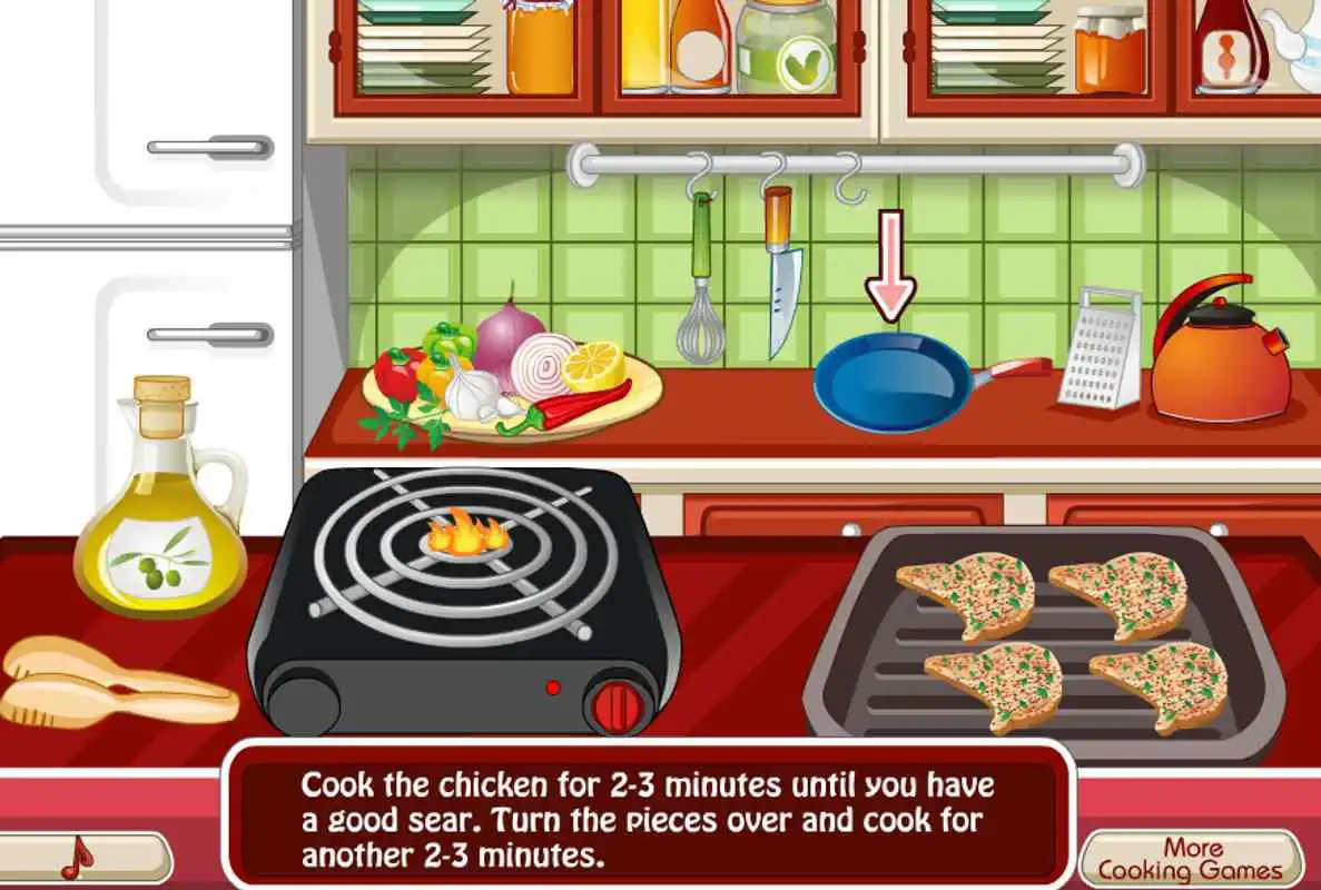 Play pitta cooking girls game