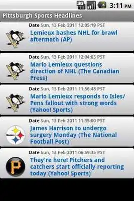 Play Pittsburgh Sports Widget