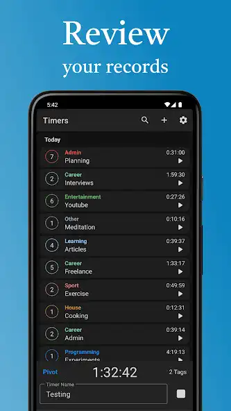 Play Pivot: Time Tracker as an online game Pivot: Time Tracker with UptoPlay