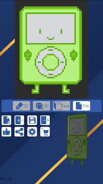 Play Pix3D: 3D Pixel Art Creator as an online game Pix3D: 3D Pixel Art Creator with UptoPlay
