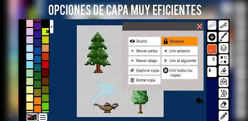 Play PixelAPixel Dibuja pixel art con capas, paletas...  and enjoy PixelAPixel Dibuja pixel art con capas, paletas... with UptoPlay