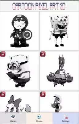 Play Pixel Art: Cartoon Coloring by Number 3D