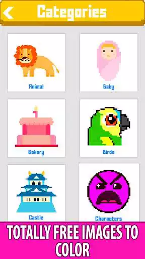 PixelArt: Color by Number, Sandbox Coloring Book online game with UptoPlay