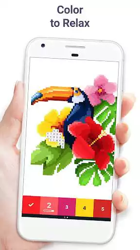 Spill Pixel Art - farge for nummer og nyt Pixel Art - farge for tall med UptoPlay