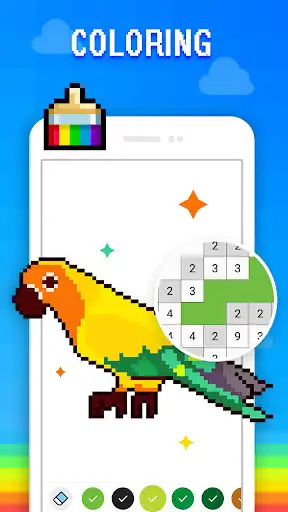 Play Pixel Art - Color by the Block Number  and enjoy Pixel Art - Color by the Block Number with UptoPlay