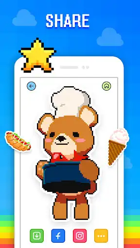 Play Pixel Art - Color by the Block Number as an online game Pixel Art - Color by the Block Number with UptoPlay