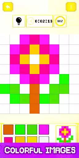 Play Pixel Art Coloring Book: Draw Sandbox Color Pages as an online game Pixel Art Coloring Book: Draw Sandbox Color Pages with UptoPlay