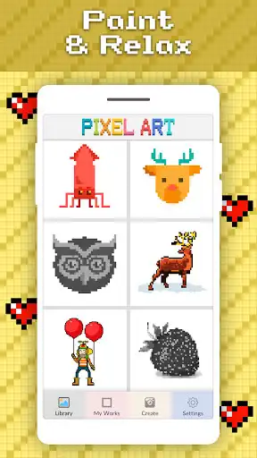 Play Pixel Art Coloring: Paint By Number  and enjoy Pixel Art Coloring: Paint By Number with UptoPlay