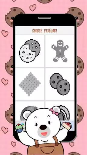 Play pixel art - cookies game color by number for kids  and enjoy pixel art - cookies game color by number for kids with UptoPlay