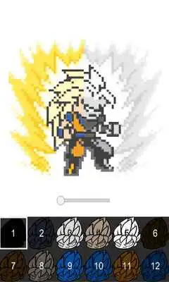 Play Pixel-Art DBZ Paint By Number Bakugan