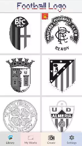 Play Pixel Art - Football Logo as an online game Pixel Art - Football Logo with UptoPlay