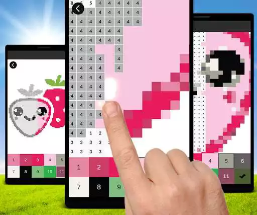 Play Pixel Art Kawaii Comic Color by Number  and enjoy Pixel Art Kawaii Comic Color by Number with UptoPlay
