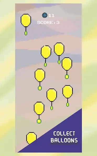 Play Pixel Balloons Collect as an online game Pixel Balloons Collect with UptoPlay