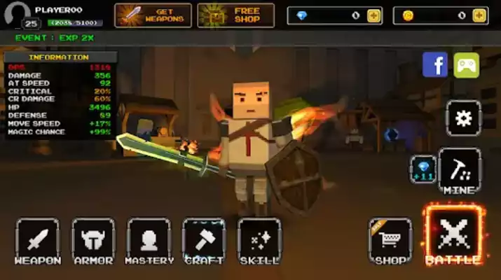 Play Pixel Blade Vip - Action rpg 8.8.3 