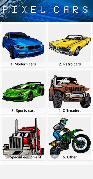 Play Pixel Car Color by Number  and enjoy Pixel Car Color by Number with UptoPlay